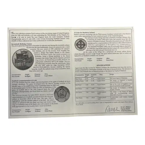 Great Britain 1996 Proof Set
